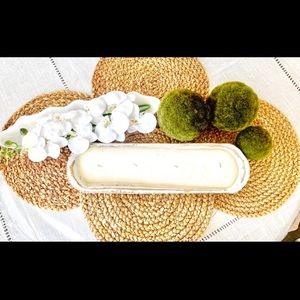 Large Wooden Dough Bowl Candle- Hand Poured